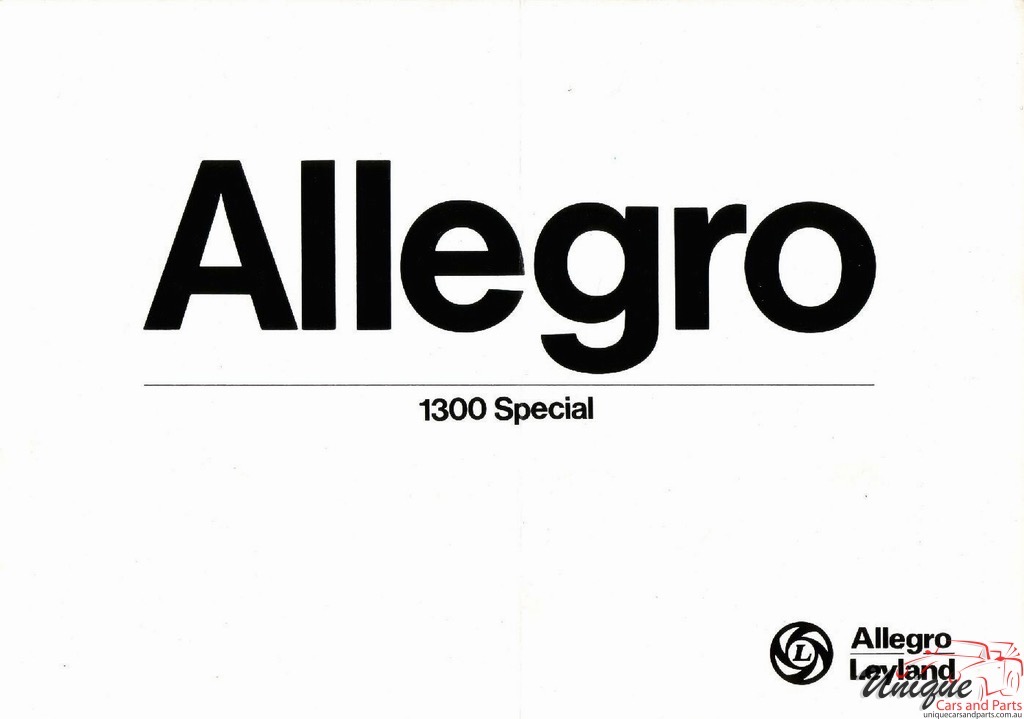 1977 Austin Allegro Brochure Page 1